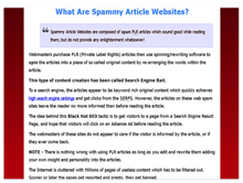 Spammy article websites